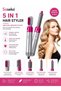 5-in-1 Hair Styler Set, Multifunction Hot Air Brush Curler and Hair Dryer Styling Tool