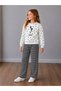 Girls' Fall Clothing Set for Nursery and Kindergarten, Cotton Sweatshirt and Pants, 3-10 Years Old - 2