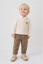 Baby Boy 3-Piece Set, Embroidered Sweater, Shirt, Casual Pants, Holiday, Daily, Special Occasions