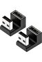 محول USB 3.2 بزاوية 180 درجة، وصلة توصيل USB A ذكر الى انثى بسرعة 10 جيجابت في الثانية، يدعم نقل الب