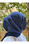 Hijab Women's Big Loop Pattern Scarf Indigo - 3