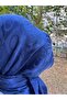 Hijab Women's Big Loop Pattern Scarf Indigo