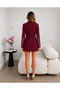 Gold Buttoned Short Blazer Dress - 4