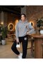 Hooded Tracksuit 2-Piece Combination Winter Colorful Panda Printed Women'S/Men's Unisex Model