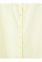 Yellow Striped Poplin Women's Shirt - 7