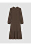Timeless Clothing & Timeless Choices Ruffled High Neck Belted Gathered Dress - 8