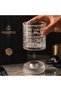 360 °   Rotating Whiskey Glass Gift Set with 6 Granite Whiskey Stones, Gold Steel Tongs, Premium Pouch - 6