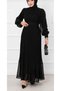 Princess Style Pleated Chiffon Dress