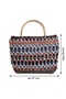 Women's Knitted Handbag Metallic Color Satin Lined Stylish Evening Dress and Casual Bag 27cm X24 cm - 3