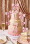 Pink Bow Toothpick Cake Decoration Baby Girl Cake Toothpick-Pink Ribbon Cupcake Toothpick-Bow Cake Decoration Set - 7