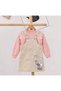 Girl's Floral Printed Gabardine Gilet Dress Set – 2-Piece Set with Lace Detailed Sweatshirt - 4