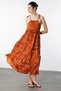Rochie maxi fluidă cu imprimeu - 6