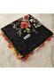Handmade Needlework Writing, Scarf, Yemeni, Mevlit Cover, Head Cover, 4 Sides Embroidered, 100% Cotton, 100*100cm - 6