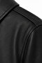 Men's Black Leather Jacket Zippered Regular Fit Premium - 8