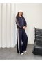 Women's Oversize Stripe Detailed Garnished Modal Tracksuit Set