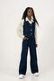 Girl's Street Wear Relaxed Fit Buttoned Denim Vest 3301