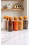 Set of 12 Glass Beans and Food Storage Jars with Wooden Ball Lids (1400 ml) – with Label Gift - 6