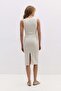 Rochie midi cu șliț - 5