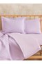 100% Cotton Hypoallergenic Baby Duvet Cover Set Pique and Bedspread Lilac - 4