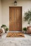 Door Mat Non-Slip Base Decorative Doormat Home Entrance Hallway Indoor and Outdoor Mat 45X70 cm - 4