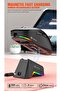 ماوس العاب لاسلكي M6 ثلاثي الاوضاع 2.4G/USB-C سلكي/بلوتوث، مع قاعدة شحن ببصمة الاصبع باضاءة RGB قابل - 4
