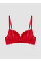 Underwire padded lace t-shirt bra - 2