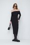 Rochie midi cu umerii goi