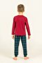 Father Son Matching Printed Crew Neck Long Sleeve Pajama Set - 4