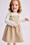 2-piece dungaree dress and top set - 2
