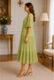 Rochie midi cu dantelă - 2