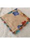 Handmade Needlework Writing, Scarf, Yemeni, Mevlit Cover, Head Cover, 4 Sides Embroidered, 100% Cotton, 100*100cm - 4