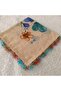 Handmade Needlework Writing, Scarf, Yemeni, Mevlit Cover, Head Cover, 4 Sides Embroidered, 100% Cotton, 100*100cm
