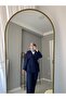 Tensel V-Neck Navy Blue Suit - 3