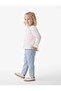 Long Sleeve Floral Embroidered Cotton Baby Collar Shirt - 3