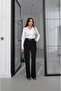 Black Raven Belted Spanish Flare Pants