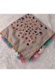 Handmade Needlework Writing, Scarf, Yemeni, Mevlit Cover, Head Cover, 4 Sides Embroidered, 100% Cotton, 100*100cm