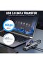 هاسثيب محول موزع USB C 6 في 1 مع 4K HDMI 30Hz، شحن سريع PD 100 واط، منافذ USB 3.0 مزدوجة، قارئ بطاقا - 4