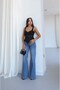 Black Underwire Lace Corset Blouse - 4