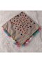 Handmade Needlework Writing, Scarf, Yemeni, Mevlit Cover, Head Cover, 4 Sides Embroidered, 100% Cotton, 100*100cm - 2
