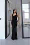 Black Livia Lace Bustier Detailed Dress - 3