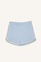 Standard Fit Elastic Waist Sportsman White Piping Short Leg Light Blue Shorts H9780Ax26Hs - 6