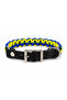 Handmade Paracord Dog Collar – Genuine Leather, Durable Weave, Metal Buckle