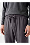 Gray Standard Fit Men's Pajama Bottoms - 3