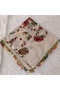 Handmade Needlework Writing, Scarf, Yemeni, Mevlit Cover, Head Cover, 4 Sides Embroidered, 100% Cotton, 100*100cm - 7