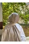 Hijab Cotton Soft Shiny Textured Viva Pattern Jacquard Shawl Stone