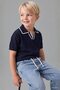 Regular Fit V-Neck Navy Blue T-Shirt Baby Boy H9069A526Au - 3