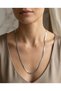 Steel Women's Necklace Silver Color Snake Chain Long Necklace - 2