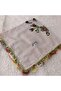 Handmade Needlework Writing, Scarf, Yemeni, Mevlit Cover, Head Cover, 4 Sides Embroidered, 100% Cotton, 100*100cm - 2