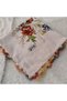 Handmade Needlework Writing, Scarf, Yemeni, Mevlit Cover, Head Cover, 4 Sides Embroidered, 100% Cotton, 100*100cm - 5