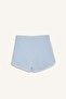 Standard Fit Elastic Waist Sportsman White Piping Short Leg Light Blue Shorts H9780Ax26Hs - 8